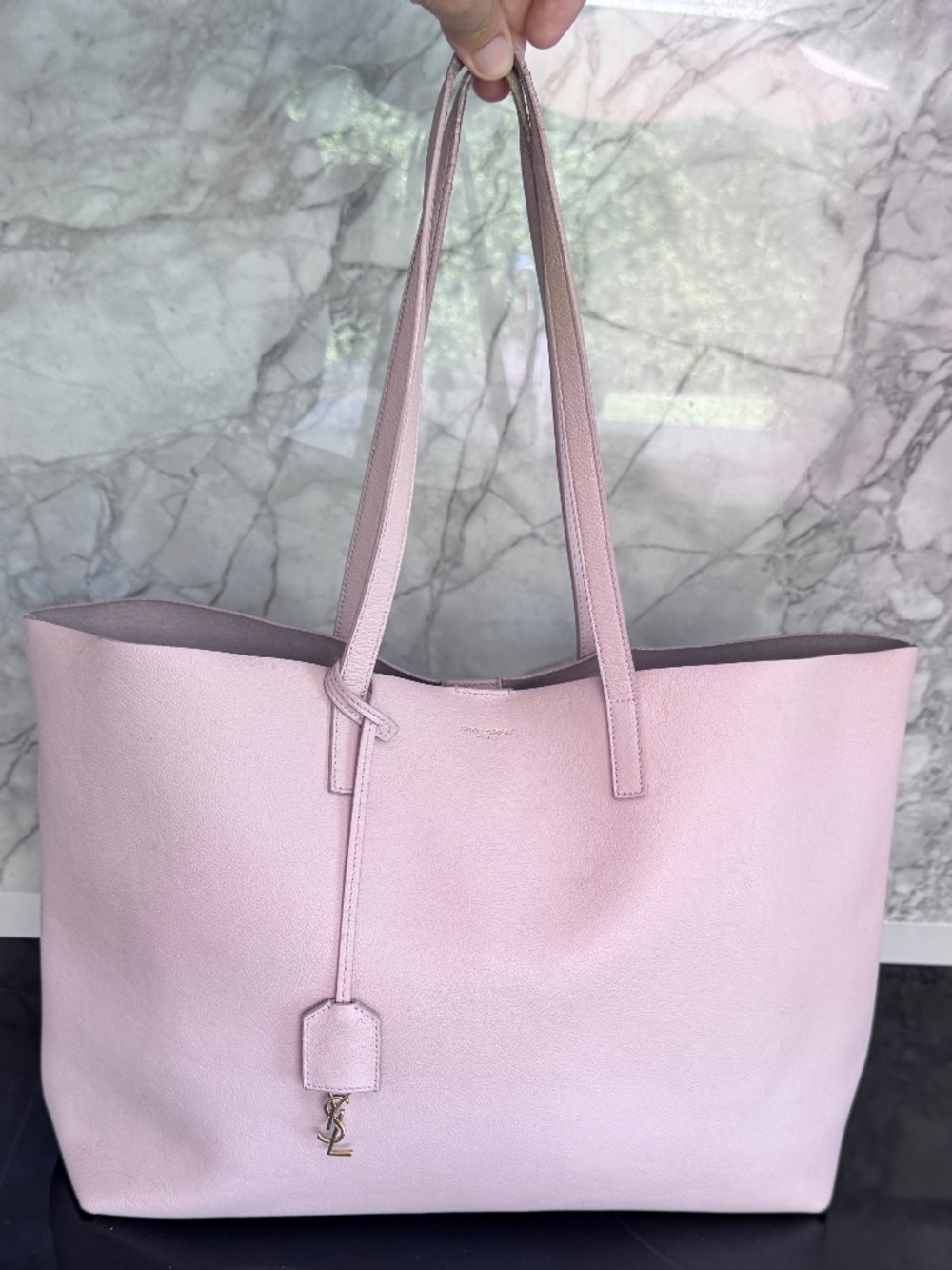 Saint Laurent Shopping Tote Bag Leather